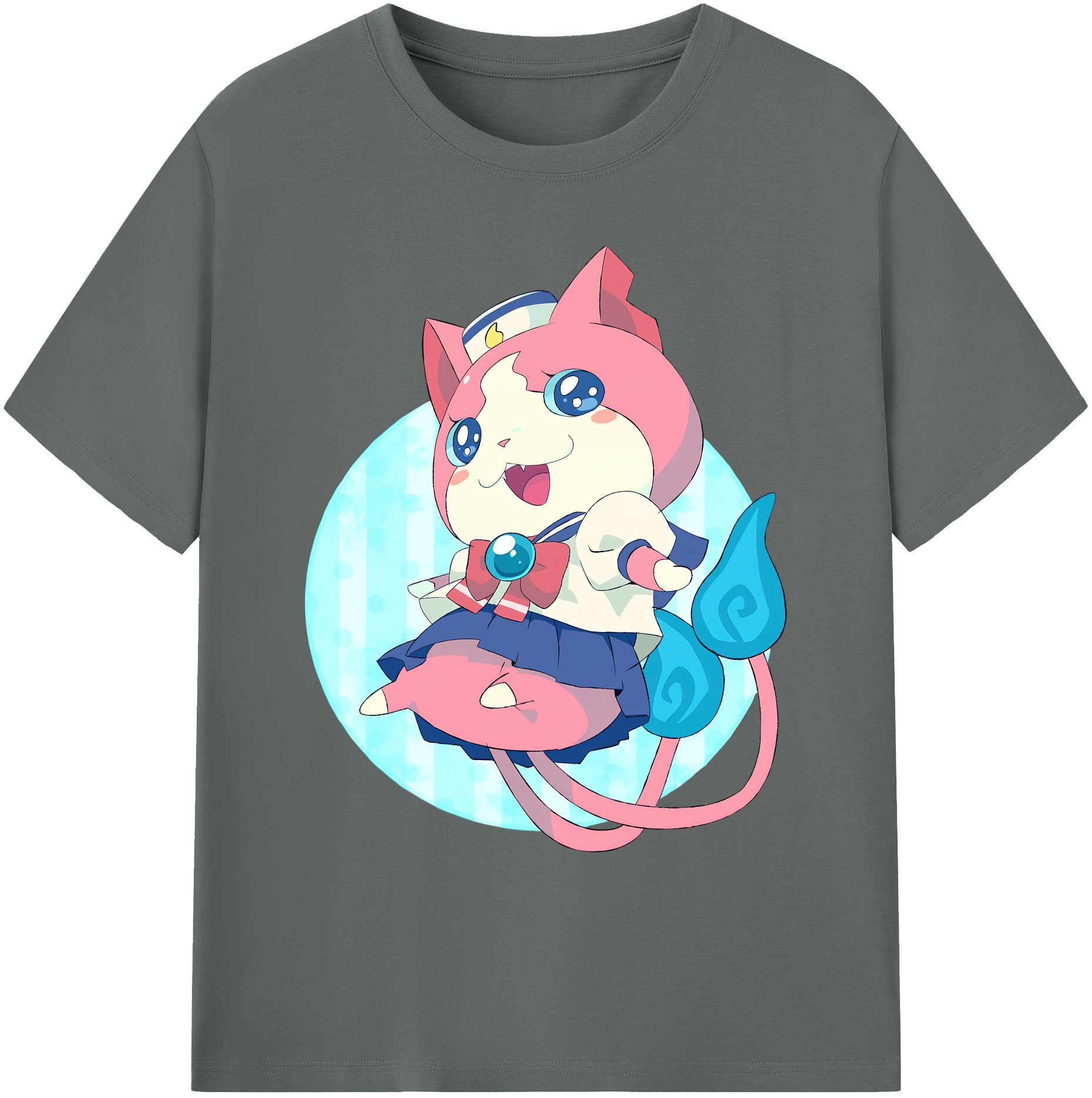 （画像用） 妖怪ウォッチ Yo-kai Watch 綿100％ メンズ半袖Tシャツ｜肌触りやわらか＆通気性